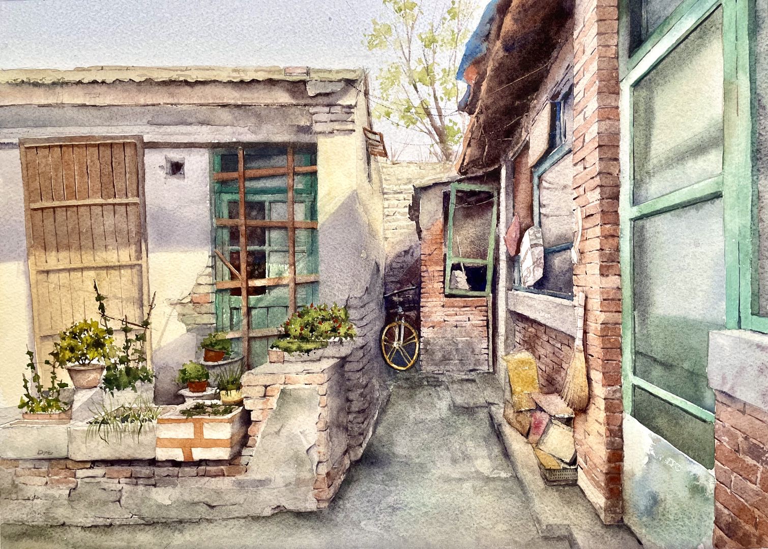 Daily Life In Small Courtyard